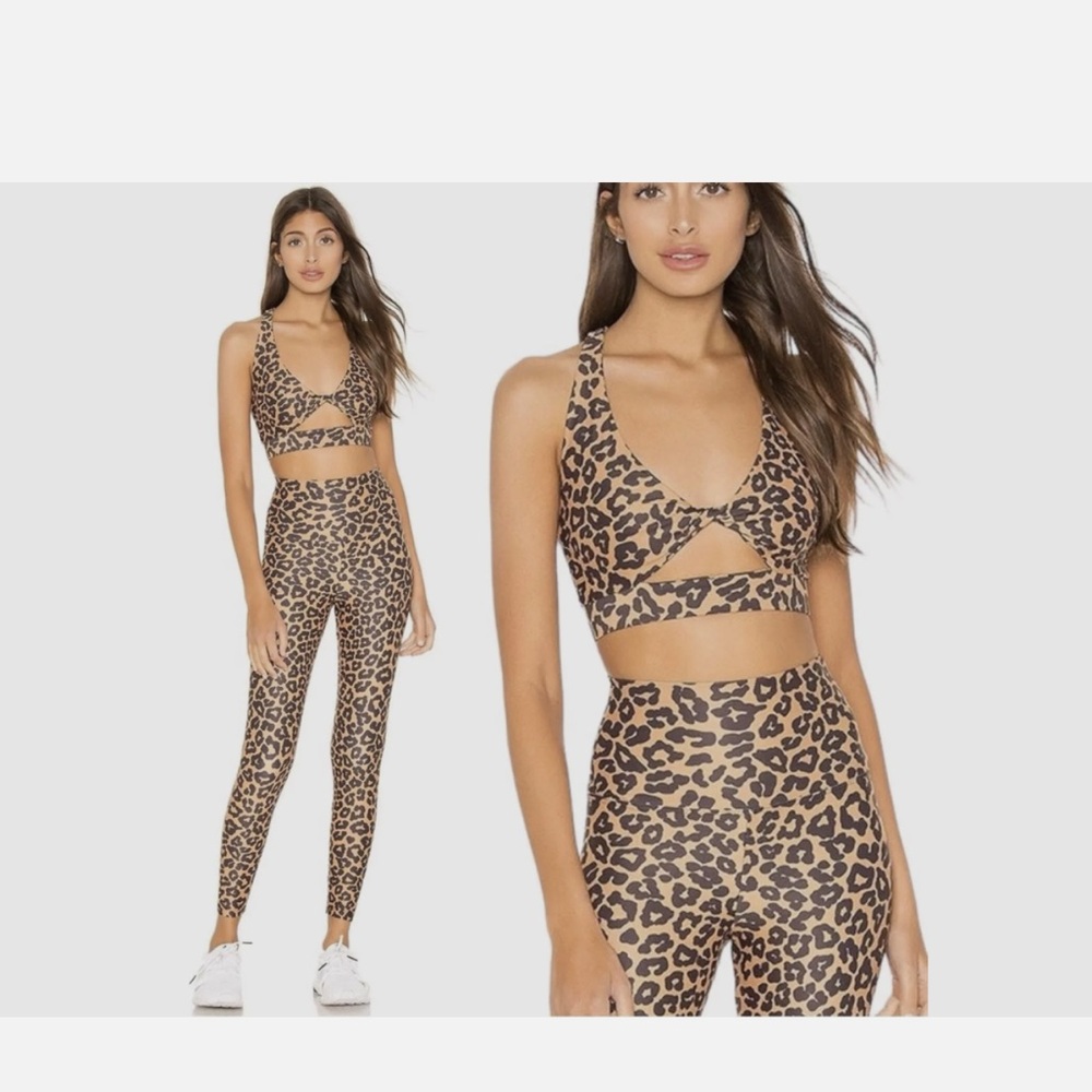 Beach Riot Leopard Print Activewear Set